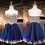 Blue Sweet Heart Lovely Beaded Graduation Homecoming Dresses, BG051476