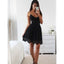 Sexy Spaghetti Straps Lace Up back Black Lace Simple Homecoming Dresses, HD0489
