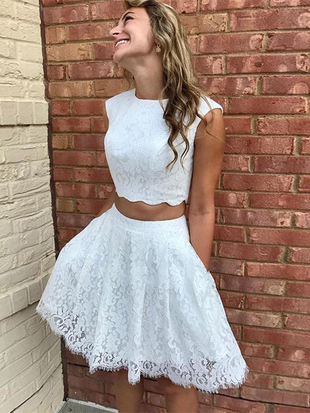 Graduation Dresses Prom Dresses 2019 Piece Promnova Cute White Tulle Sequin Two Pieces Short Prom Dress Graduation Dresses Prom Dresses 2019 Piece Promnova Cute White Tulle Sequin Two Pieces Short Prom Dress