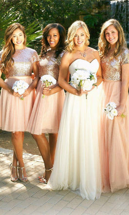 bridesmaid 2 piece dresses