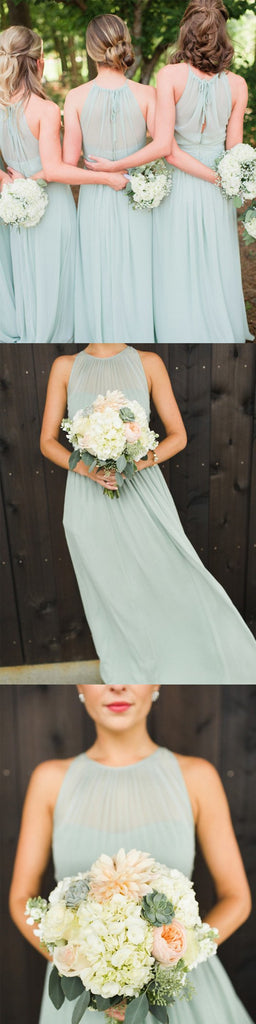 Charming Chiffon Formal Wedding Party Guest Long Bridesmaid Dresses, BG51616 - Bubble Gown