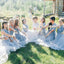 Grey Bridesmaid dress with tulle skirt Long convertible Bridesmaid Dresses , BN1003