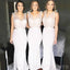 Simple V-neck  Long Mermaid Custom Bridesmaid Dresses , BN1162