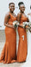 Mismatched Satin Mermaid Long Custom Bridesmaid Dresses , BN1264