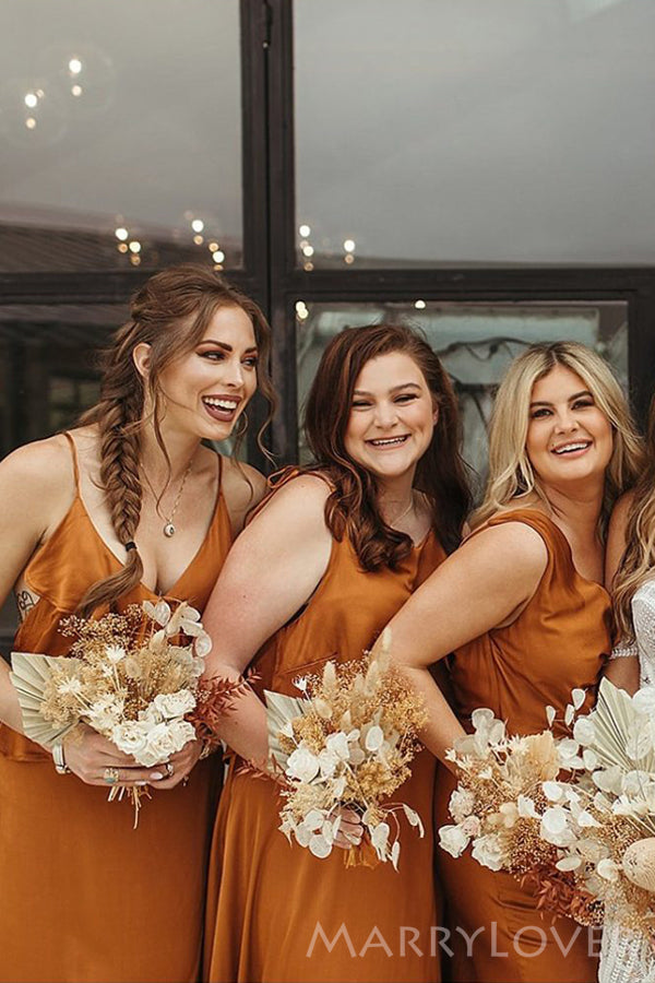 burnt orange and gold bridesmaid dresses Mismatched Gold Bridesmaid Dresses Burnt Orange Long Sleeve Bridesmaid Dresses Mismatched Burnt