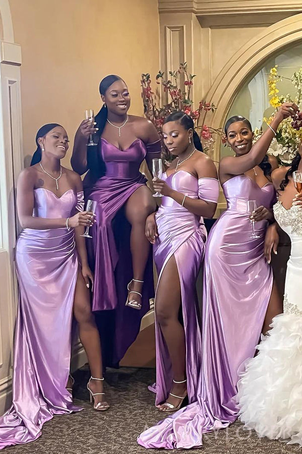Light Lavender Bridesmaid Dresses Long Arabic Purple Chiffon Purple Bridesmaid Dresses Elegant Satin Wedding Party Gown Light Lavender Bridesmaid Dresses Long Arabic Purple Chiffon Purple Bridesmaid Dresses Elegant Satin Wedding Party Gown