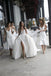 Mermaid Spaghetti Straps White Short Custom Bridesmaid Dresses , BN1317