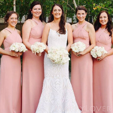 Bubblegum Pink Bridesmaid Dresses