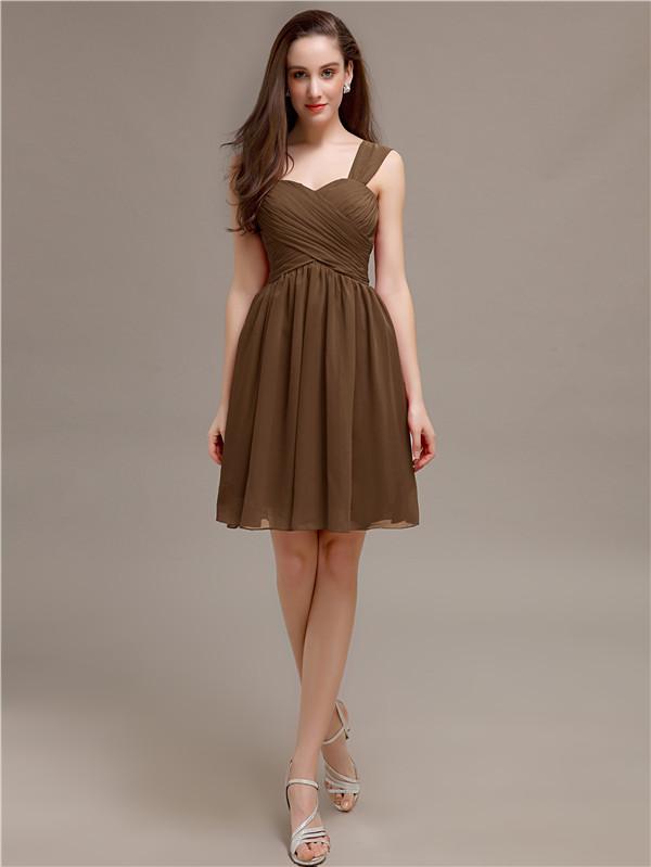 Sweetheart One-strap Chiffon Bridesmaid Dresses