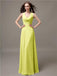A-line Jewel Neck Floor-length Bridesmaid Dresses