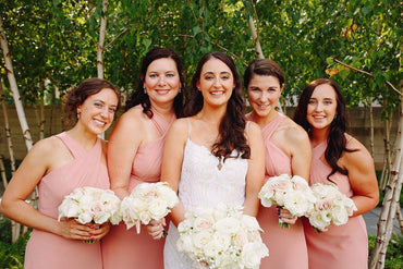 Sweetheart Floor-length Pink Chiffon Long Bridesmaid Dresses, BD0576