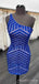 One Shoulder Burgundy Sequins Short Backless Homecoming Dresses, HM1027