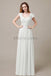 Floor Length Chiffon Bridesmaid Dresses with Pleated