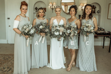 A-line Floo-length Sleeveless Chiffon/Lace Long Bridesmaid Dresses, BD0607