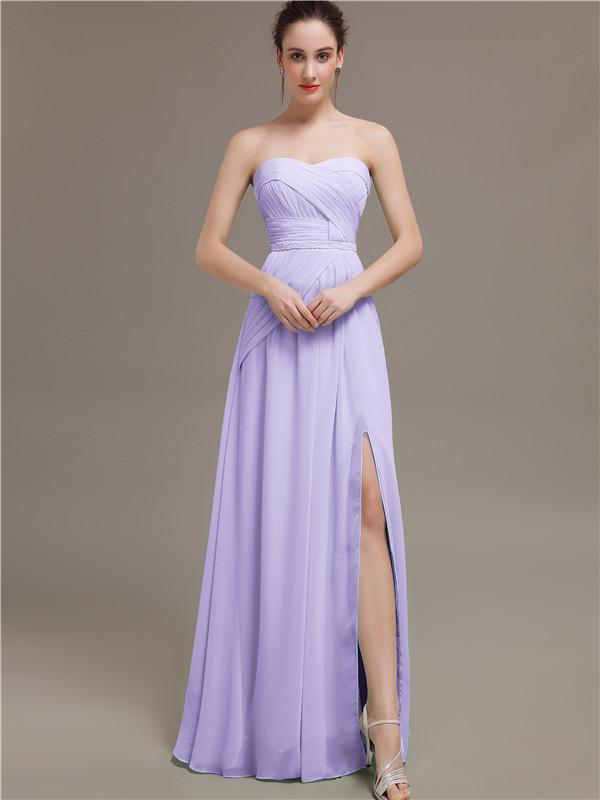 Sweetheart Split Side Bridesmaid Dresses