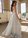Sweetheart Beaded Spaghetti Straps Long Evening Prom Dresses, Cheap Custom Prom Dresses, MR7126