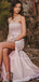 Pink Sparkle Mermaid Strapless Long Evening Prom Dresses, Cheap Custom Dresses,MR7615