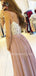 Copy of A-line Spaghetti Straps Chiffon Appliques Lace Long Evening Prom Dresses, Cheap Custom Prom Dresses, MR7628