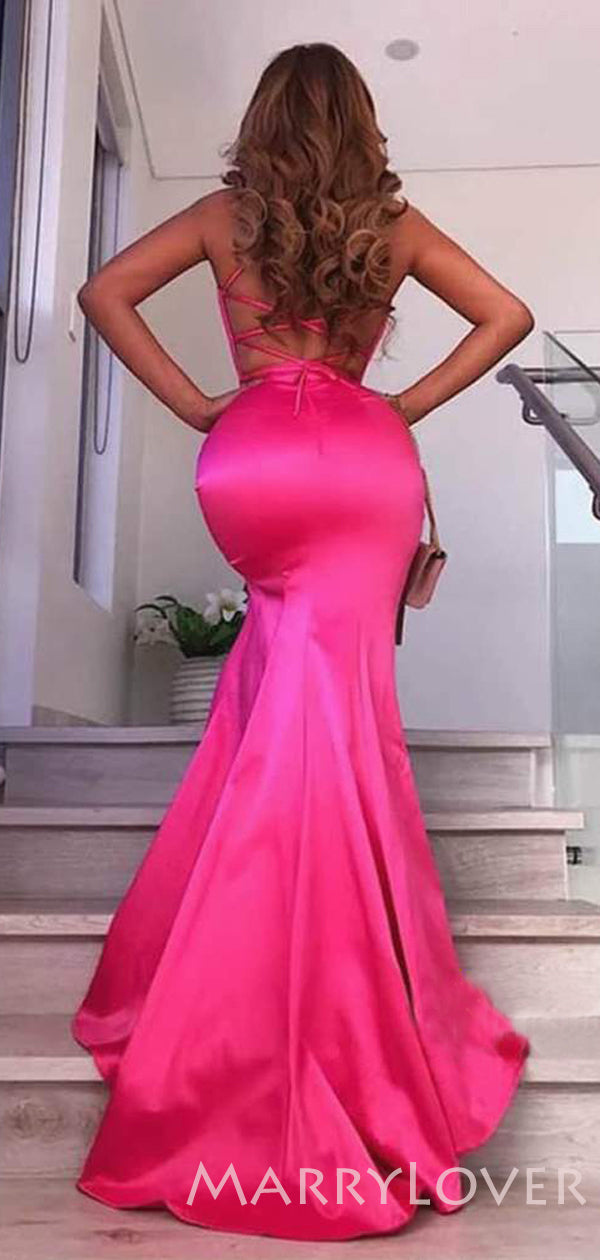 azaleas prom dresses Elegant Azalea Strapless Sheath Beaded Slit Backless Long Prom Dress