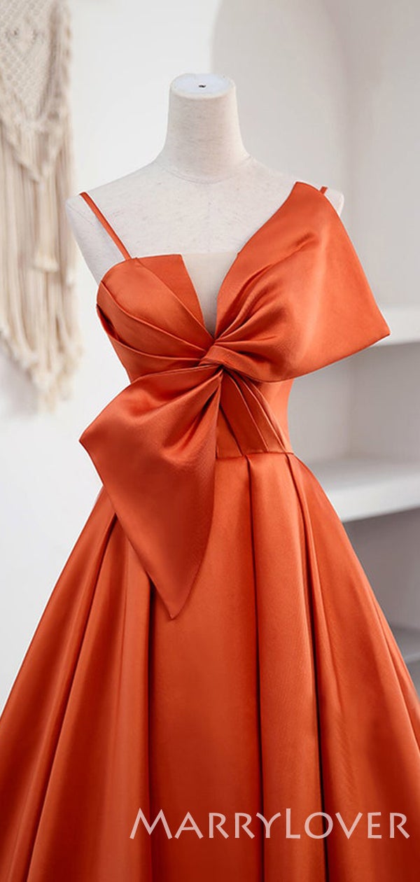 papaya homecoming dresses Trumpet/Mermaid Papaya Long Prom Dresses