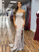 Mermaid Satin Strapless Appliques Long Evening Prom Dresses, Cheap Custom Prom Dress, MR7944