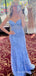 Mermaid Sweet Heart Blue Tulle Appliques Long Evening Prom Dresses, Custom prom Dress, MR8593