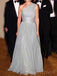 Gorgeous One Shoulder Chiffon A-line Long Evening Prom Dresses, Custom Prom Dress, MR8714
