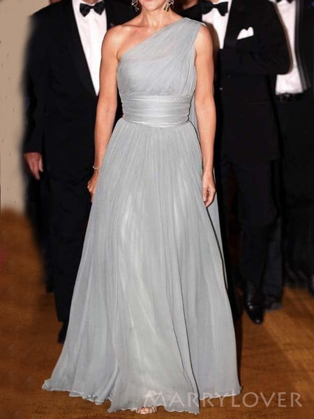 Gorgeous One Shoulder Chiffon A-line Long Evening Prom Gorgeous One Shoulder Chiffon A-line Long Evening Prom