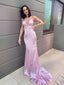 Sexy Mermaid Spaghetti Straps Evening Prom Dresses, Cheap Prom Dresses, PY013