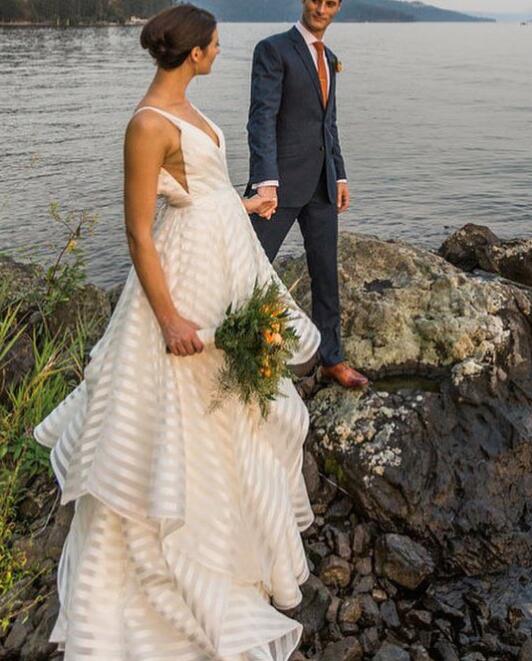 Elegant Popular Formal A Line Cheap Long Beach Bridal Wedding Dresses, MarryLover Elegant Popular Formal A Line Cheap Long Beach Bridal Wedding Dresses, MarryLover