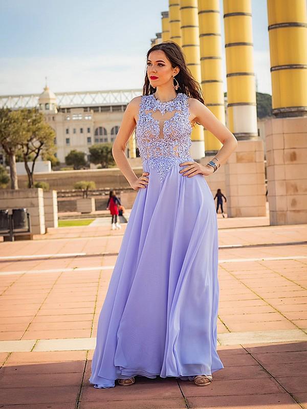 Simple A-line Round Neck Cheap Long Evening Prom Dresses, Prom Dresses MarryLover Simple A-line Round Neck Cheap Long Evening Prom Dresses, Prom Dresses MarryLover