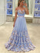 A-line Off Shoulder Applique Evening Party Dresses, Sweet 16 Prom Dresses, OL107