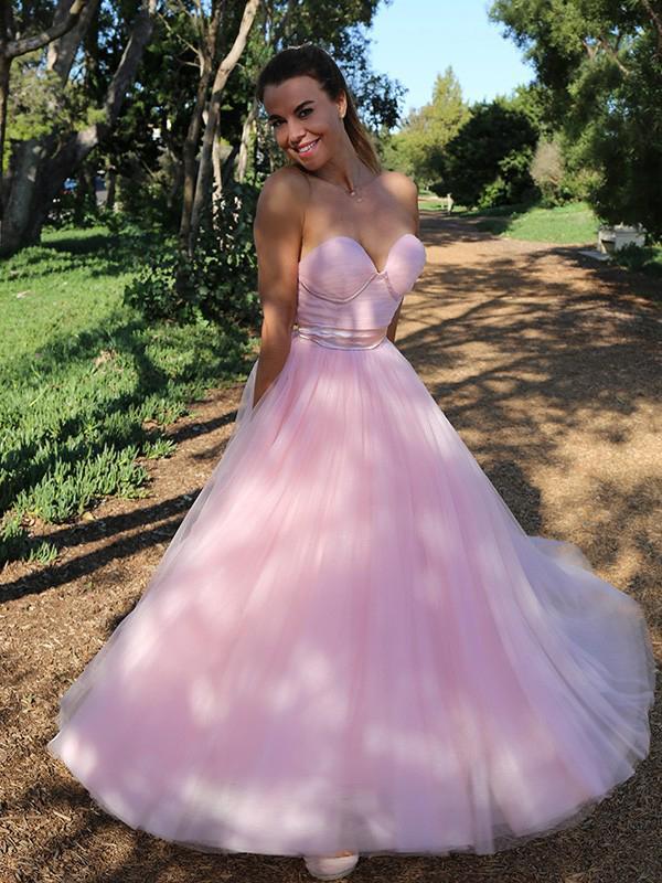 Elegant Pink Sweetheart Long Evening Prom Dresses, Sweet 16 Prom Dress MarryLover Elegant Pink Sweetheart Long Evening Prom Dresses, Sweet 16 Prom Dress MarryLover