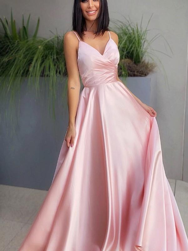 Simple A-line V Neck Long Evening Prom Dresses, Cheap Prom Dresses, PY MarryLover Simple A-line V Neck Long Evening Prom Dresses, Cheap Prom Dresses, PY MarryLover