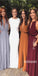 A-line Formal Side Slit Long Bridesmaid Dresses GDW106