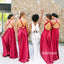 A-line Convertible Wedding Party Long Bridesmaid Dresses GDW105