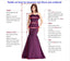 V Neck A-Line Long Evening Prom Dresses, Cheap Custom Sweet Prom dresses, MR7172