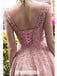Elegant Dusty Pink Lace Sleeveless Short Homecoming Dresses, HCD004
