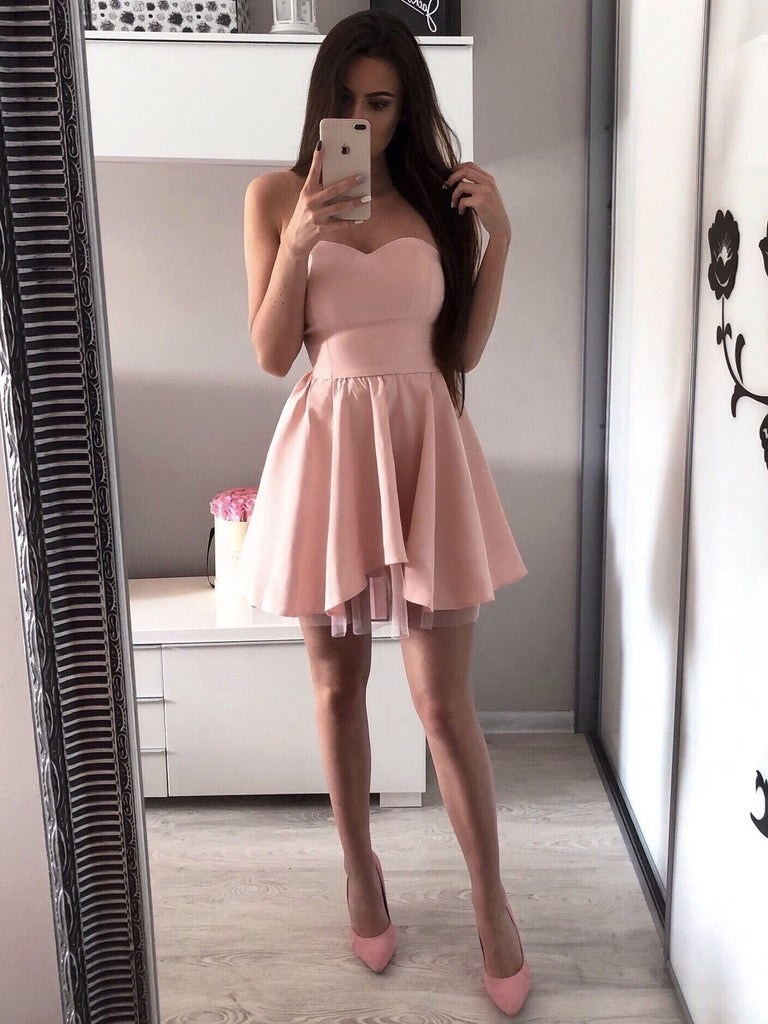 Sweetheart Red Simple Sleeveless Cheap Tulle Sexy Short Homecoming Dre MarryLover Sweetheart Red Simple Sleeveless Cheap Tulle Sexy Short Homecoming Dre MarryLover