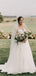 A-line Sweetheart Strapless Simple Elegant Long Tulle Wedding dresses, WD0425