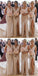 Mermaid V Neck High Split Cheap Bridesmaid Dresses With Pleats, BD0552