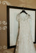 A-line Round Neck V-back Short Sleeves Appliques Tulle Wedding dresses, WD0423