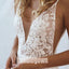 Sexy V-neck Mermaid Applique Lace Bridal Long Wedding Dresses, BGH013