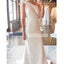 Elegant One-shoulder Mermaid Simple Long Wedding Dresses, BGH018