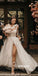 Gorgeous Spaghetti Strap Lace Split Side Dreaming Wedding Dresses, BGH083