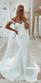 Elegant Off Shoulder White Applique Mermaid Long Wedding Dresses, BGH099