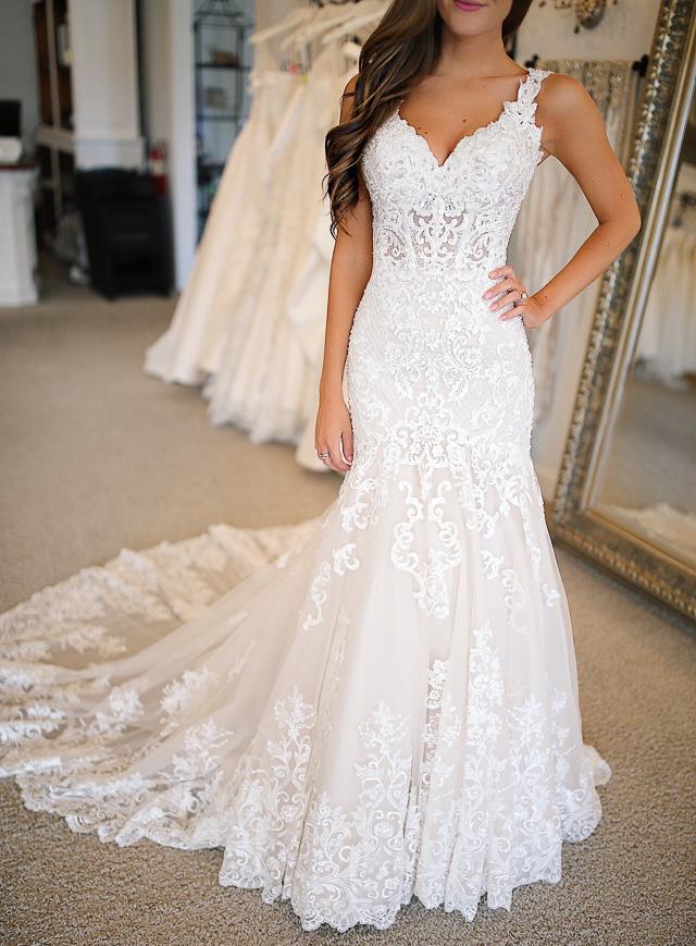 Mermaid Lace Applique Elegant Bridal Long Wedding Dresses, BGP265 MarryLover Mermaid Lace Applique Elegant Bridal Long Wedding Dresses, BGP265 MarryLover