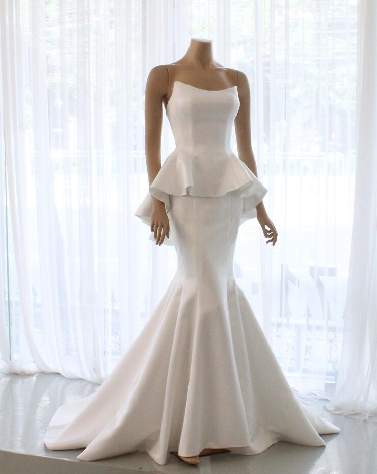 Elegant Mermaid Affordable Simple Design Bridal Long Wedding Dresses, MarryLover Elegant Mermaid Affordable Simple Design Bridal Long Wedding Dresses, MarryLover