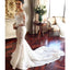 Long Sleeves Mermaid Applique Charming Bridal Long Wedding Dresses, BGP266