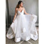 Open Back Spaghetti Strap Simple Cheap Bridal Long Wedding Dresses, BGP229